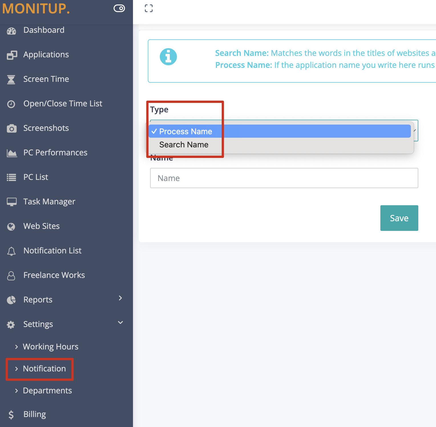 Notification Detail List